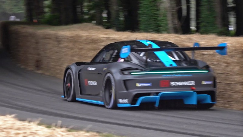 image 0 1088hp Porsche 718 Cayman Gt4 E-performance Almost Crashed 😱 @ Goodwood Festival Of Speed 2022