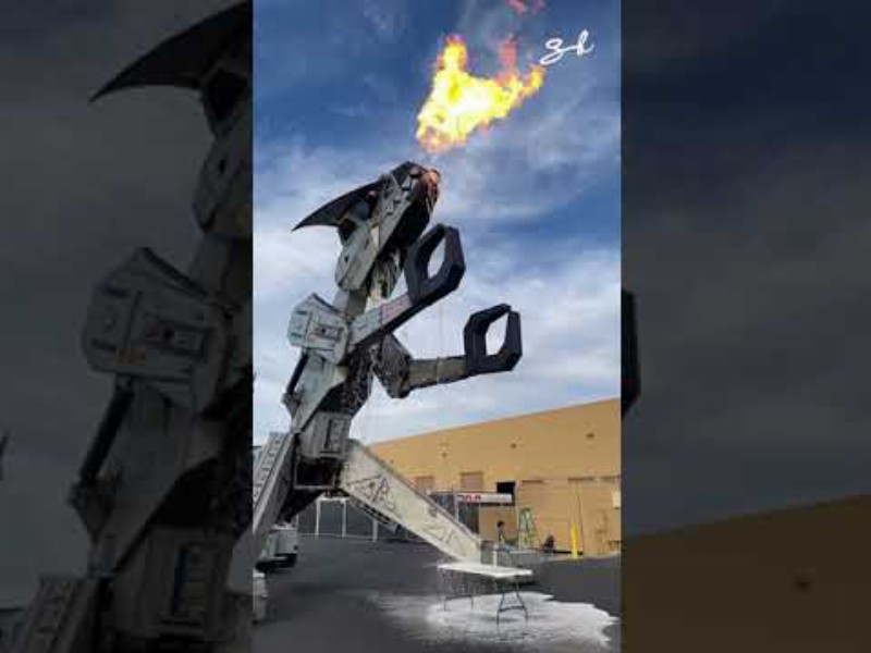 image 0 $2 Million Fire Breathing Robot Dinosaur 😰🔥
