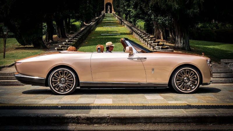 image 0 $28m Rolls Royce Boat Tail In Rose Gold Driving At Lake Como!