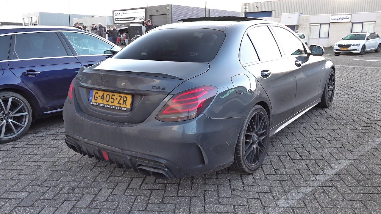 460hp Brabus Mercedes-benz C 43 Amg 4matic Stage 2 - Revs Accelerations Flames!