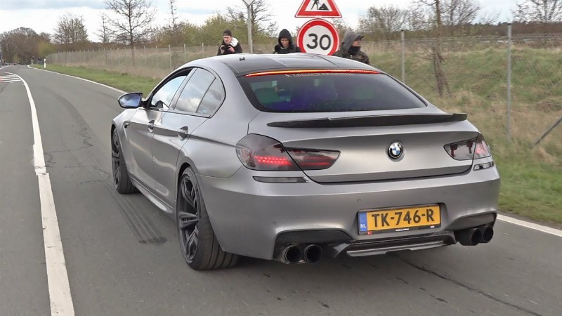 680hp Bmw M6 F06 Gran Coupe With Akrapovic Exhaust - Loud Accelerations Revs Drag Racing!