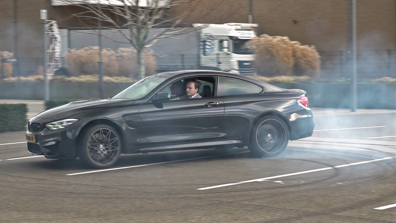 Bmw M4 F82 With Akrapovic Exhaust! Burnouts Donuts Accelelerations!