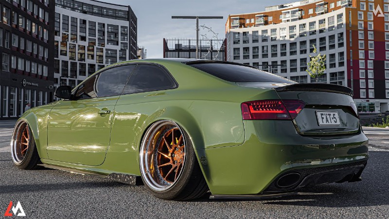Lowered Audi S5 Coupe - Armytrix Exhaust Drive Interior Exterior