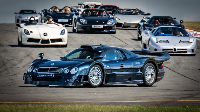 image 0 The Rarest Mercedes In The World! Blue Clk Gtr Slr Stirling Moss Clk Track Series!!