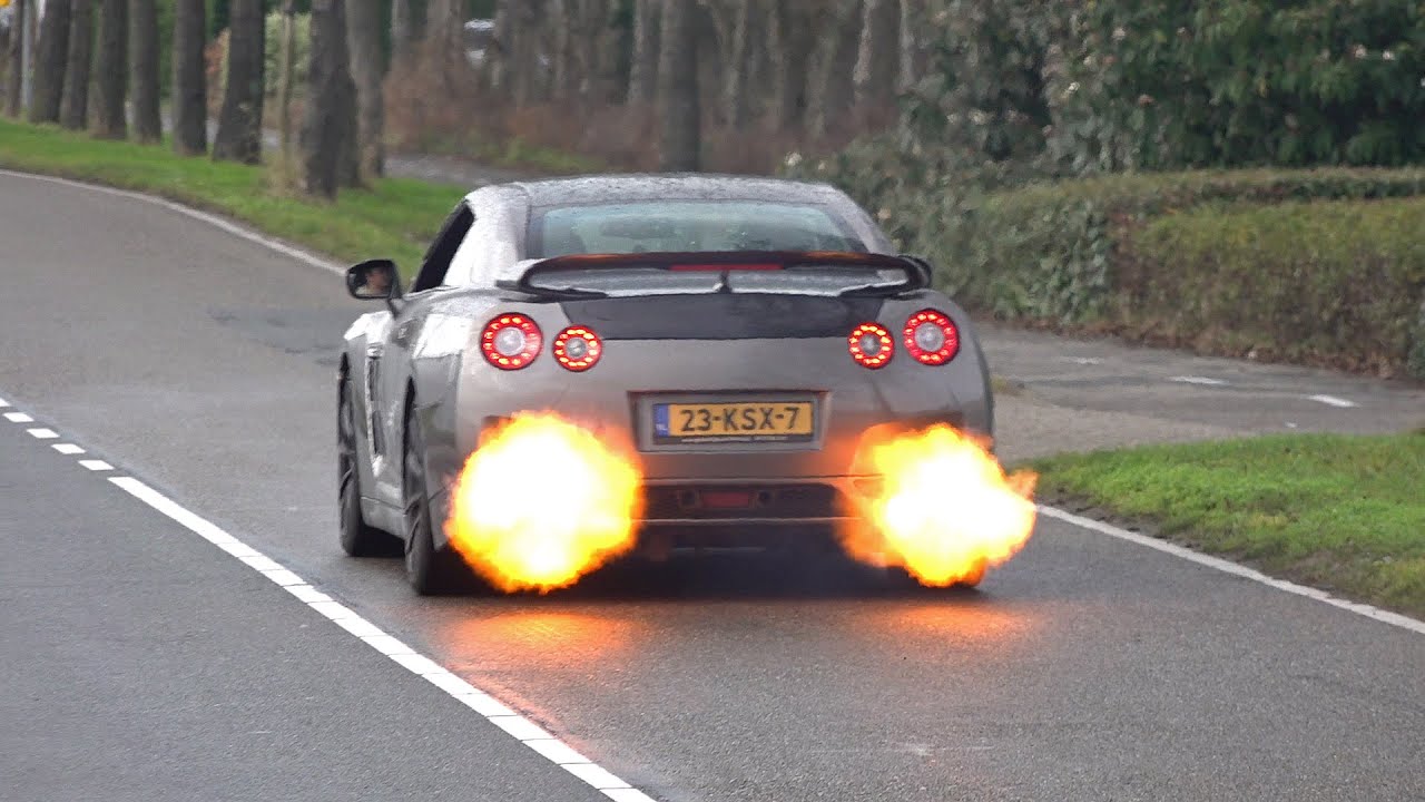 image 0 Tuning Cars Accelerating! Flaming Gt-r Aventador 800hp E63s Amg Rs6 C8 Stage 2 Brabus C63s